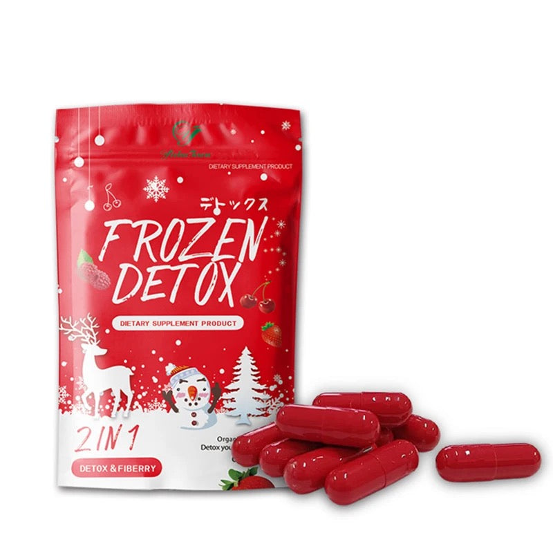 Frozen Detox and Fiberry Capsules with Psyllium Husk and Indian Gooseberry | Dietary Supplement for Tummy Detox, Flat Tummy, and Digestive Health - Image 4