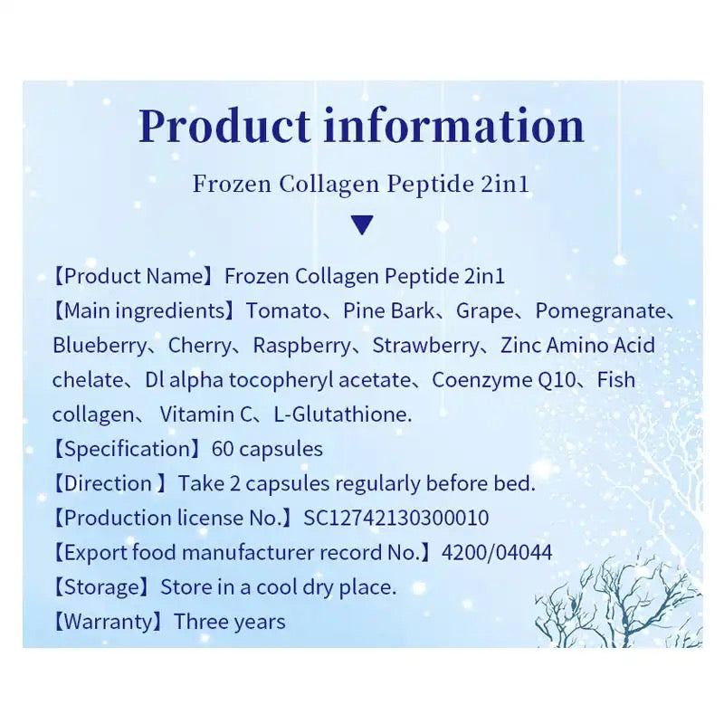 Frozen Collagen Capsule with L-Glutathione, Pomegranate, CoQ10, and Berries - Image 10