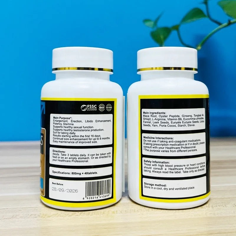 Go Man Plus Tablet (40 tablets) | Dietary Supplement for Penis Enlargement, Erection, Libido, and Sexual Enhancement - Image 10