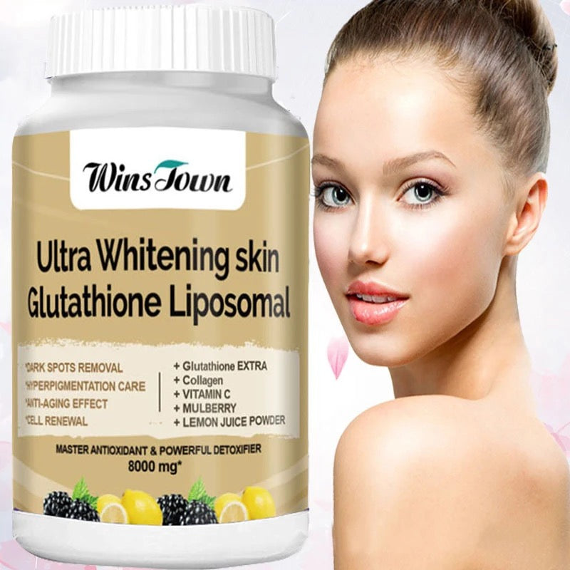 Ultra Whitening Skin Capsules with L-Glutathione (8000mg) | Dietary Supplement for Dark Spots, Hyperpigmentation, Anti-aging, and Cell Renewal - Image 8