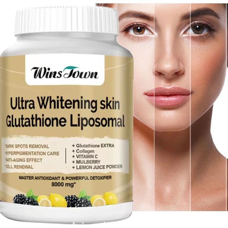 Ultra Whitening Skin Capsules with L-Glutathione (8000mg) | Dietary Supplement for Dark Spots, Hyperpigmentation, Anti-aging, and Cell Renewal - Image 6