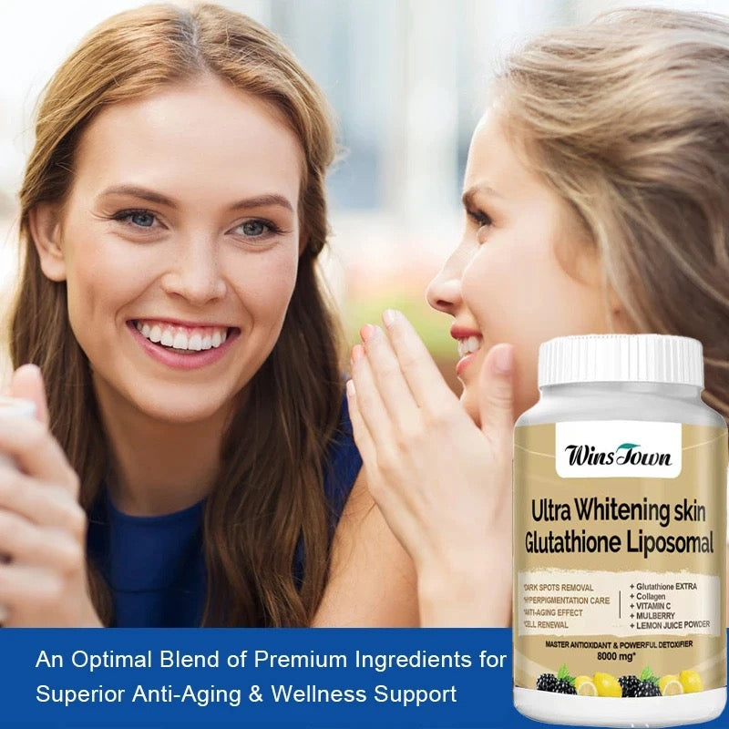 Ultra Whitening Skin Capsules with L-Glutathione (8000mg) | Dietary Supplement for Dark Spots, Hyperpigmentation, Anti-aging, and Cell Renewal - Image 3