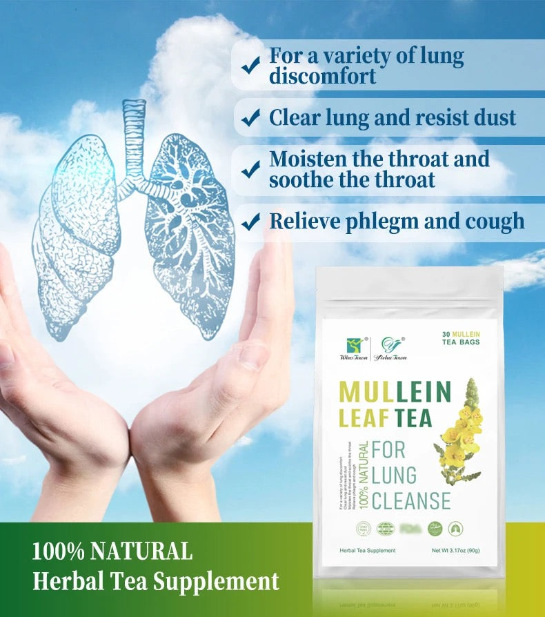 Mullein Leaf Tea | Herbal Tea for Coughs, Bronchitis, Asthma, Sore Throat, and Lungs Cleanse - Image 5