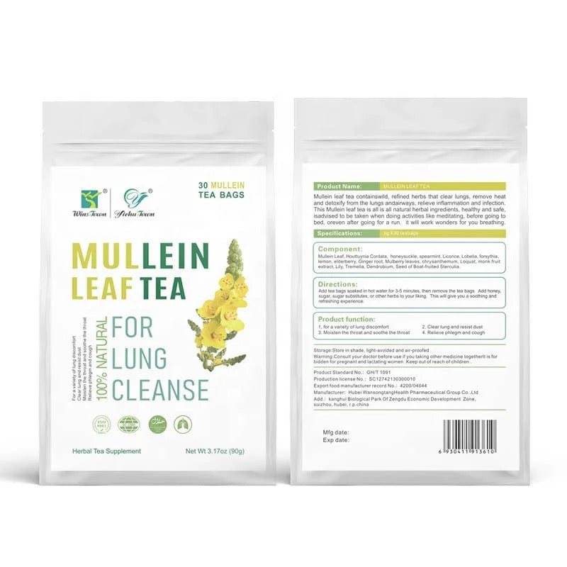 Mullein Leaf Tea | Herbal Tea for Coughs, Bronchitis, Asthma, Sore Throat, and Lungs Cleanse - Image 11