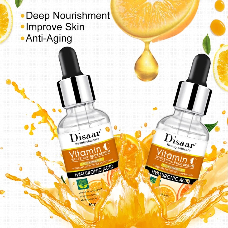 DISAAR 5-in-1 Vitamin C Skin Care Set: Face Wash, Face Toner, Eye Cream, Face Serum, and Body Cream - Image 10