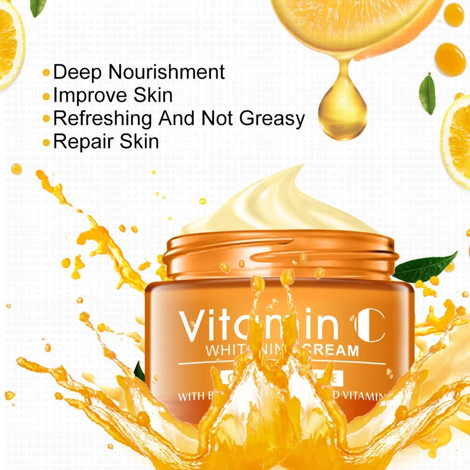 DISAAR 5-in-1 Vitamin C Skin Care Set: Face Wash, Face Toner, Eye Cream, Face Serum, and Body Cream - Image 11
