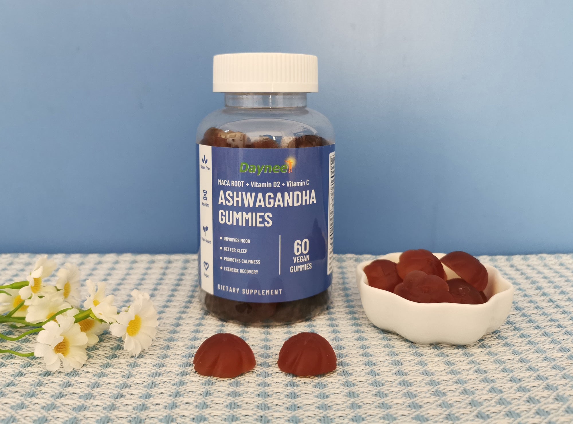 Ashwagandha Gummies with Maca and Vitamins | Dietary Supplement for Stress, Sleep, Testosterone, and Strength - Image 12