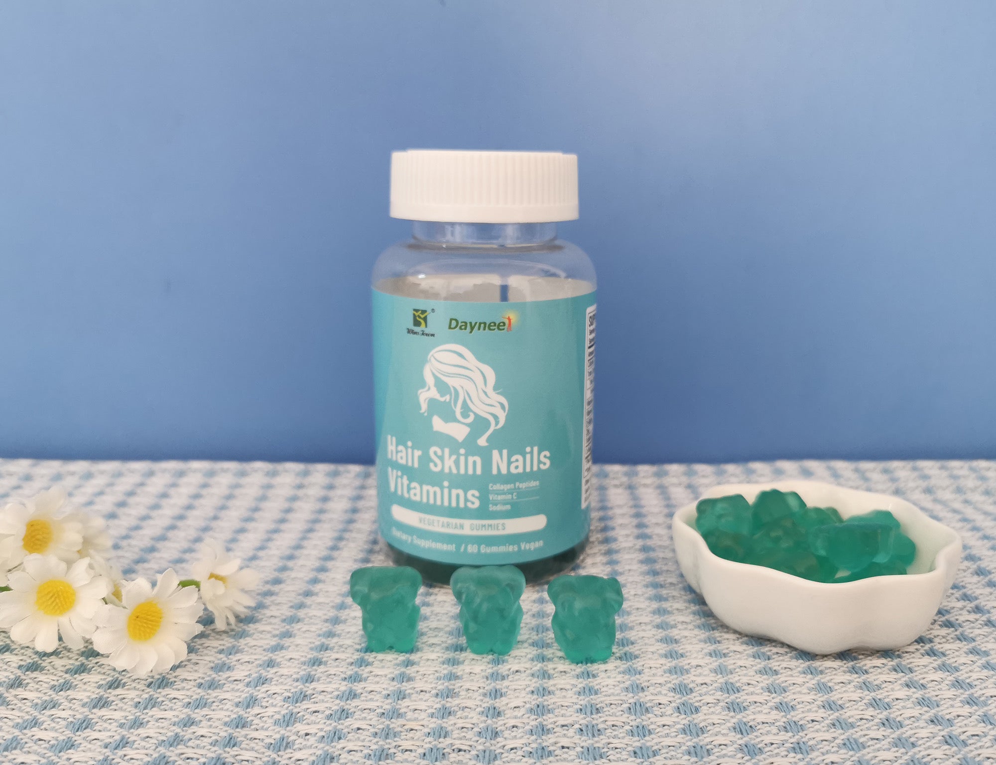 Hair, Skin and Nails Vitamin Gummies | Dietary Supplement for Hair Growth, Youthful Skin, and Stronger Nails - Image 13