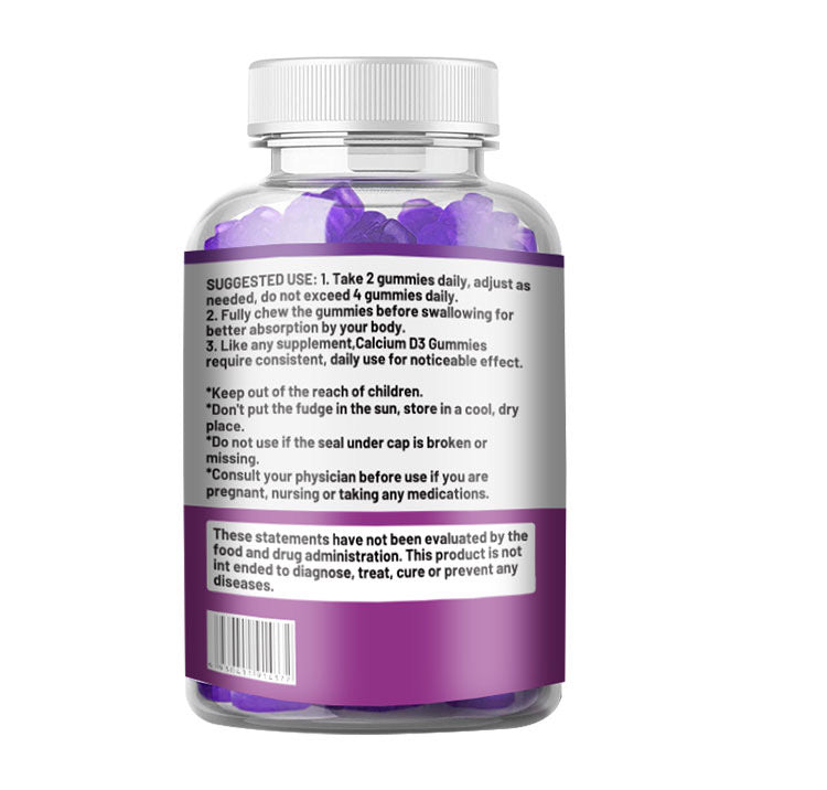 Calcium + Vitamin D3 Gummies with Magnesium Glycinate | Dietary Supplement for Stronger Bones & Teeth, Osteoporosis, and Immune System - Image 12