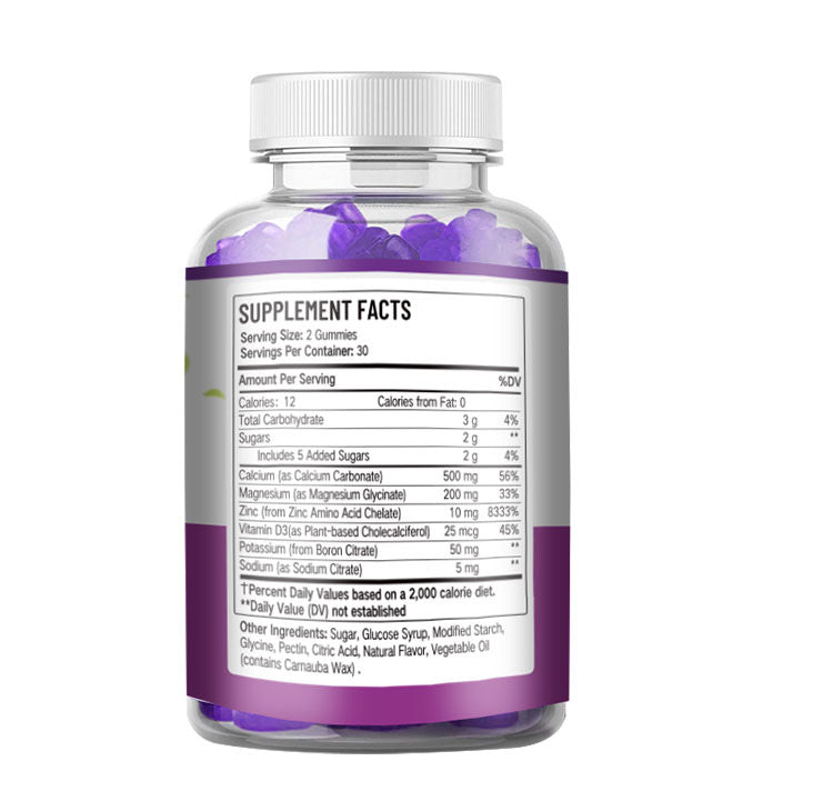 Calcium + Vitamin D3 Gummies with Magnesium Glycinate | Dietary Supplement for Stronger Bones & Teeth, Osteoporosis, and Immune System - Image 13
