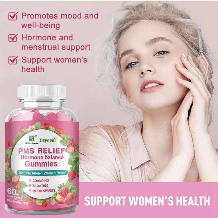 PMS Relief and Hormonal Balance Gummies | Dietary Supplement for Cramping, Bloating, and Mood Swing - Image 2