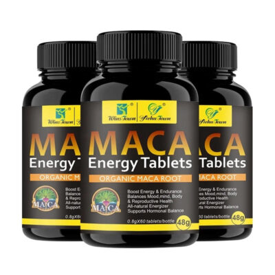 Maca Energy Tablets (48g) | Dietary Supplement for Energy, Hormonal Balance, Mood, and Reproductive Health
