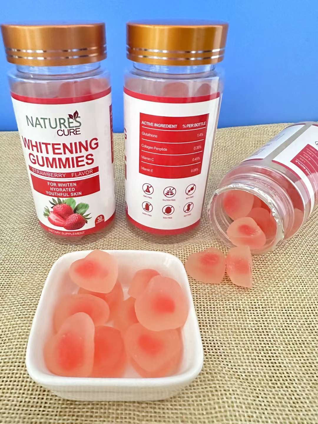 Nature’s Cure Whitening Gummies with Glutathione and Vitamin C - Image 4