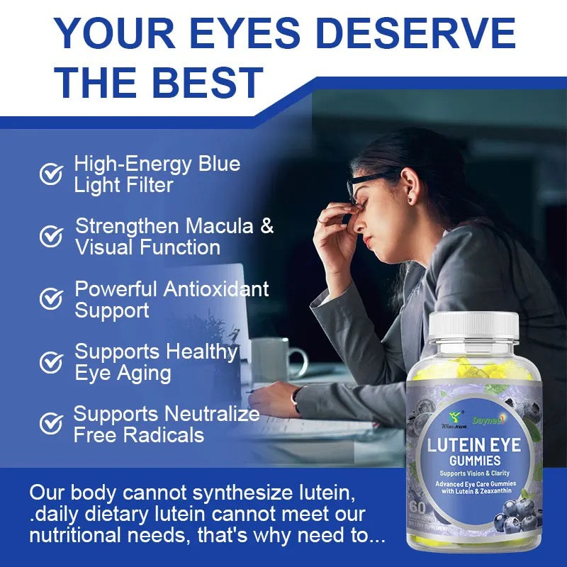 Lutein Eye Gummies with Zeaxanthin | Dietary Supplement for Cataracts, AMD, Night Vision, and Eye Care - Image 3