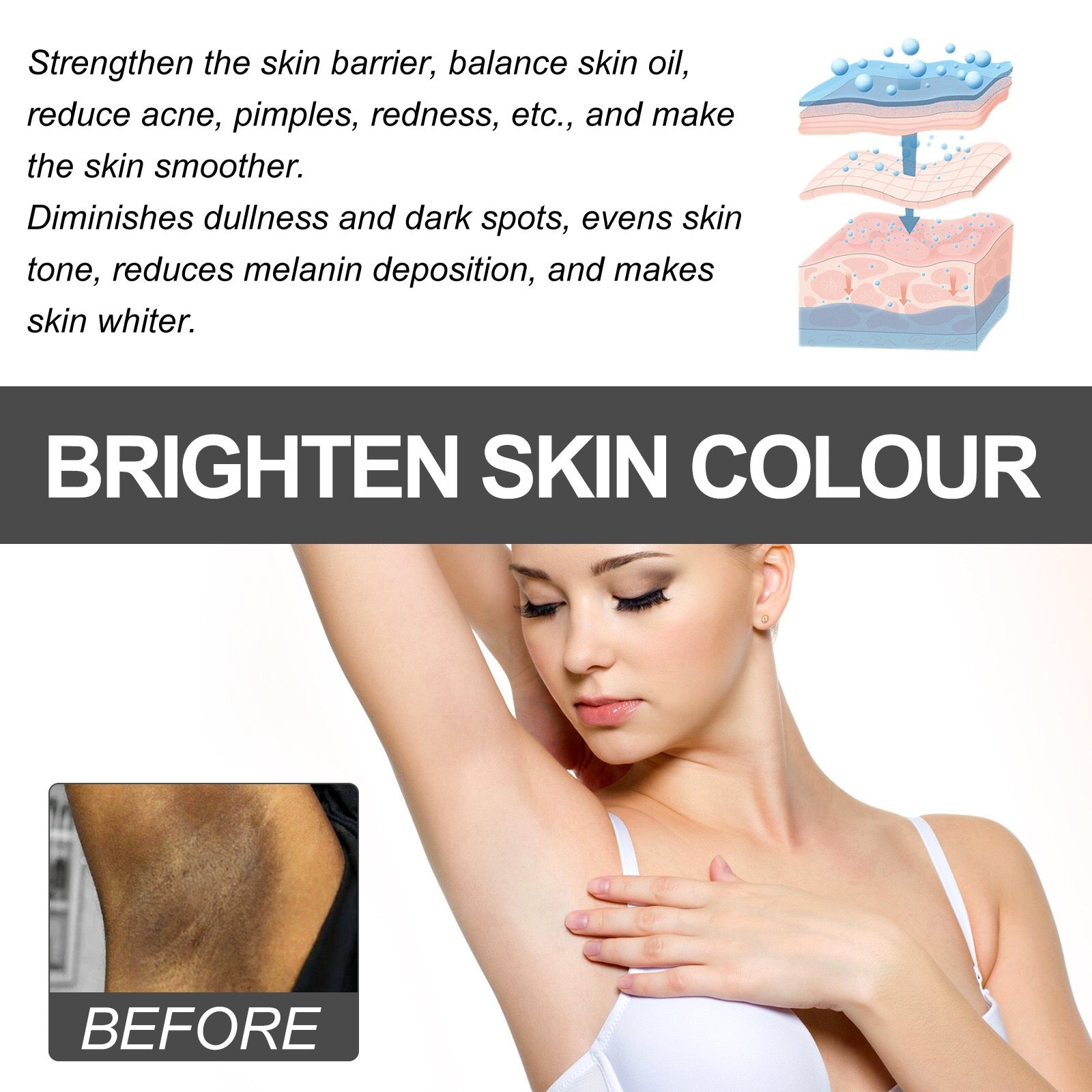 JAYSUING Snow Bleach Intensive Cream for Face and Body (50g) - Image 5