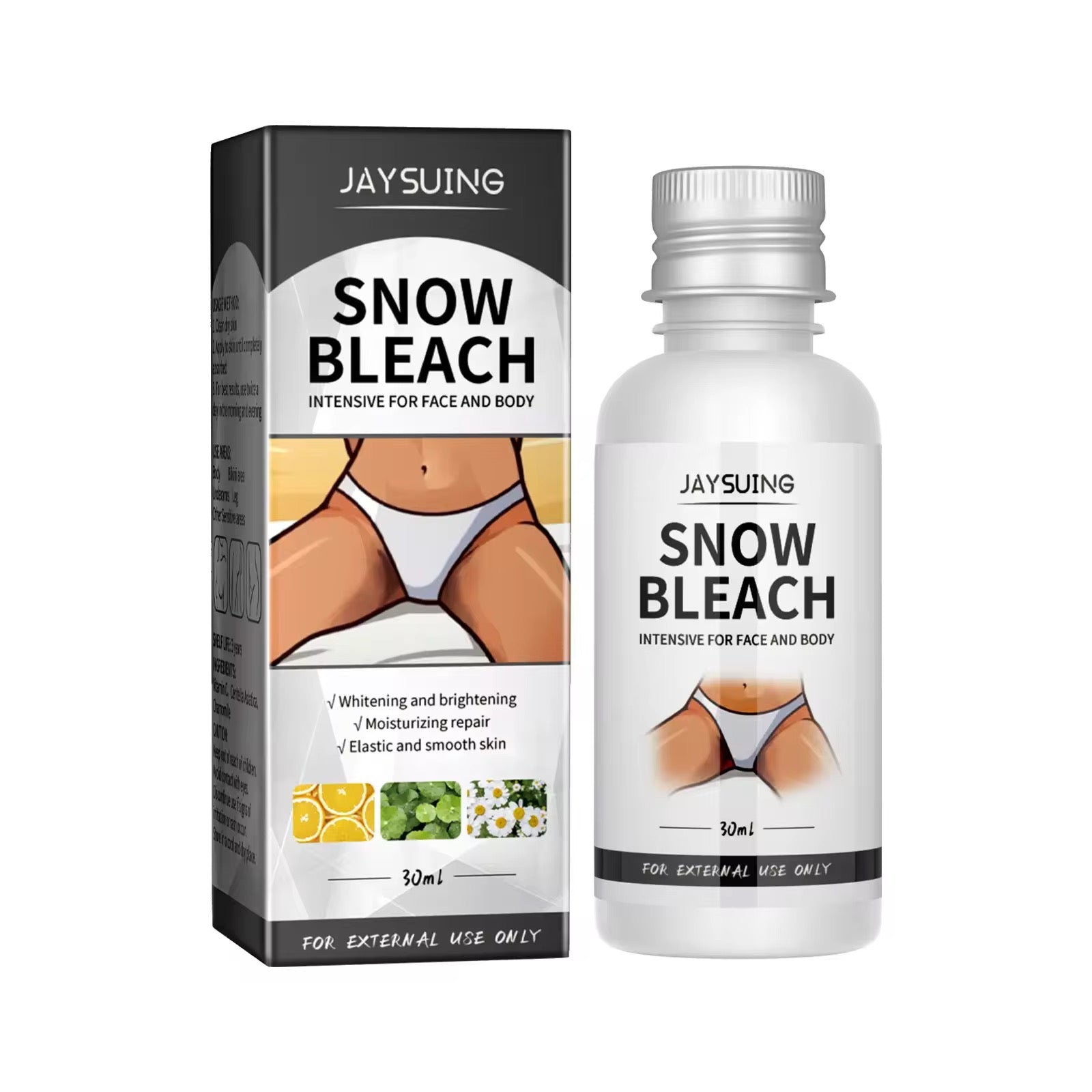 JAYSUING Snow Bleach Cream (30ml) | Intensive Skin Brightening Solution for Face and Body