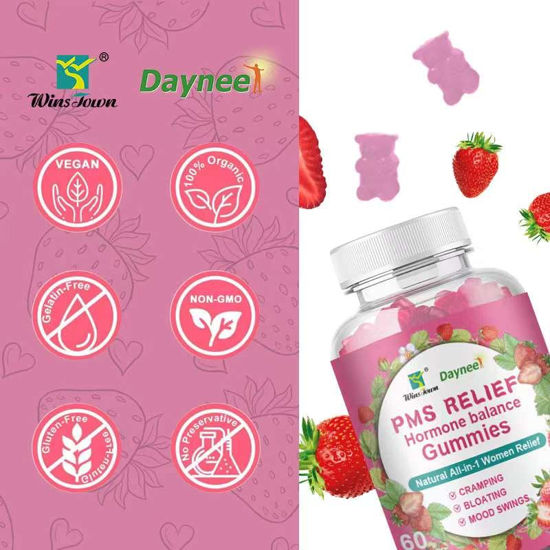 PMS Relief and Hormonal Balance Gummies | Dietary Supplement for Cramping, Bloating, and Mood Swing - Image 7