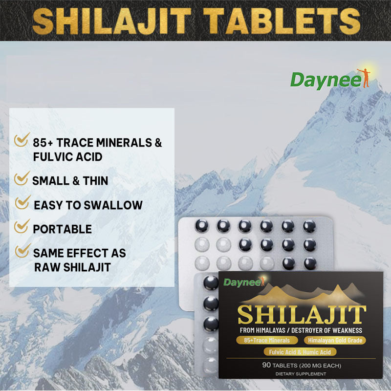 Himalayan Shilajit Tablet with Fulvic and Humic Acid (90 tablets, 200mg, 85+ Trace Minerals) - Image 12