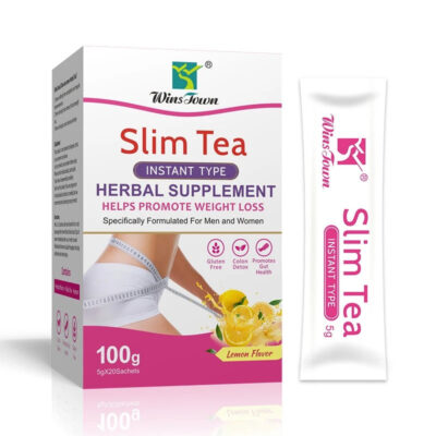 Slim Tea with Lemon Flavor | Instant Tea for Weight Loss, Constipation, and Cleansing Colon