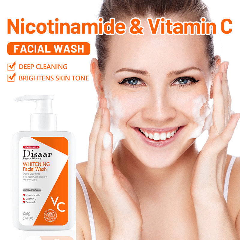 Disaar Whitening Facial Wash with Vitamin C and Nicotinamide (200 grams) - Image 2
