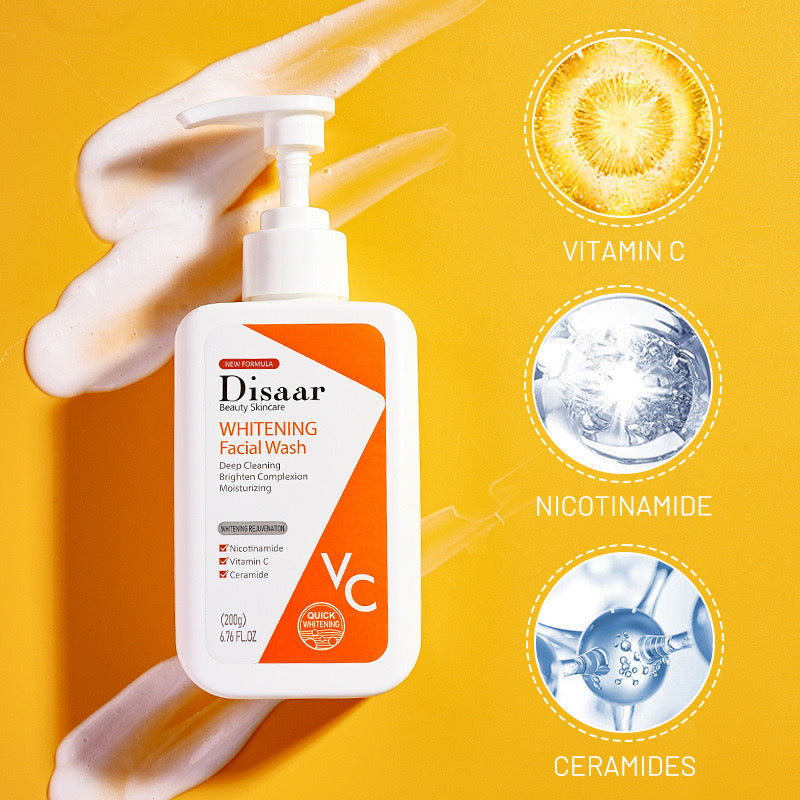 Disaar Whitening Facial Wash with Vitamin C and Nicotinamide (200 grams) - Image 6