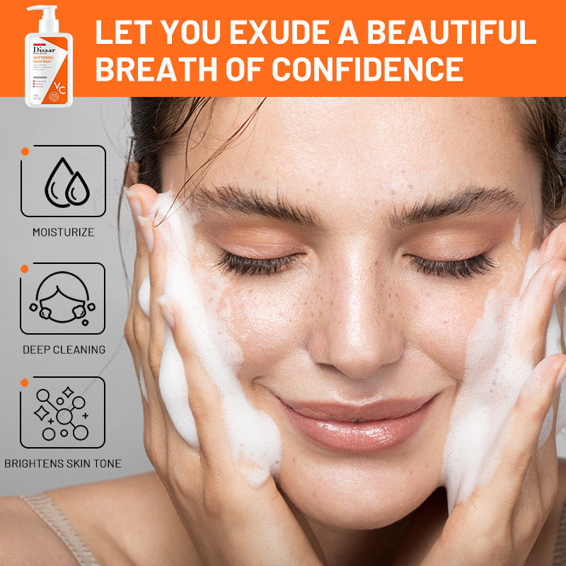 Disaar Whitening Facial Wash with Vitamin C and Nicotinamide (200 grams) - Image 3
