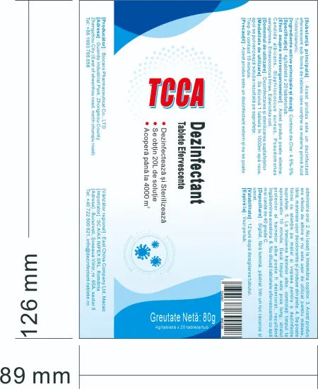 TCAA Disinfectant Effervescent Tablets | For Disinfection, Sterilization, and Bleaching - Image 10