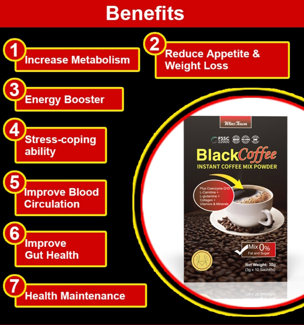 Black Coffee with CoQ10 and L-Carnitine | Organic Coffee for Energy, Mental Alertness, and Healthy Heart - Image 2