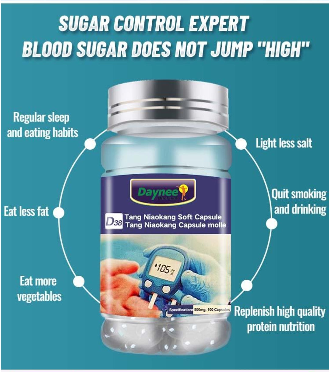 Tang Niaokang Capsules with Puerarin | Dietary Supplement for Blood Sugar Control, Insulin Production, and Diabetes Management - Image 4
