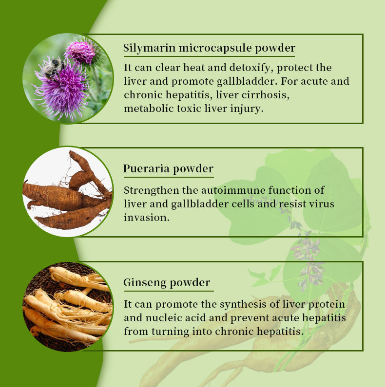 Liver Health Tablet with Milk Thistle and Pueraria | Dietary Supplement for Cirrhosis, Jaundice, Fatty Liver, and Chronic Liver Diseases - Image 10