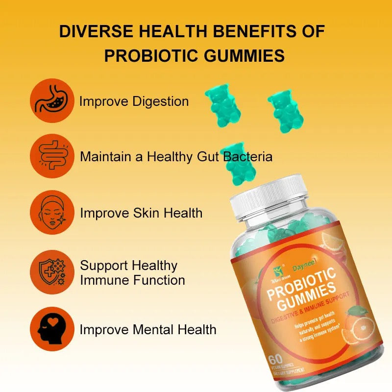 Probiotic Gummies (1 Bullion CFUs) | Dietary Supplement for Gut, Digestive and Immune Health - Image 2