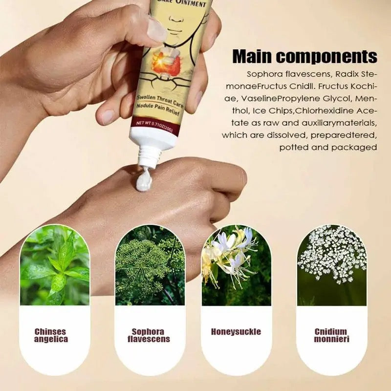 Sumifun Thyroid Gland Care Ointment | Topical Ointment for Goiter, Swollen Throat, and Nodule Pain - Image 9