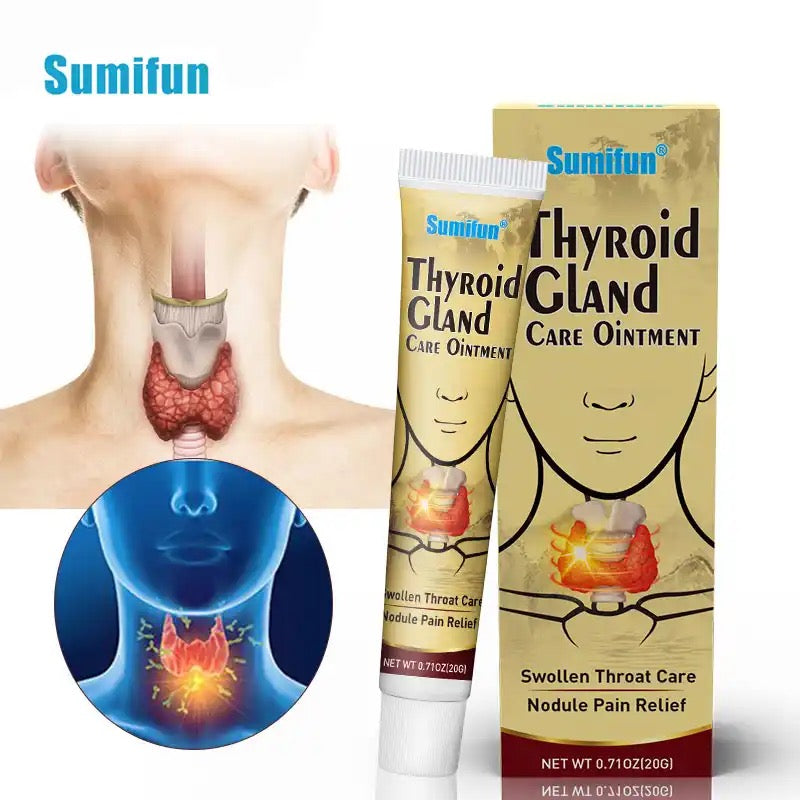 Sumifun Thyroid Gland Care Ointment | Topical Ointment for Goiter, Swollen Throat, and Nodule Pain