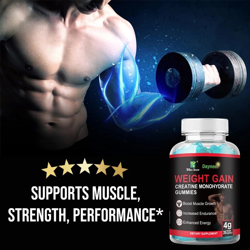 Weight Gain Creatine Monohydrate Gummies (35 gummies) | Dietary Supplement for Muscle, Energy, and Endurance - Image 5