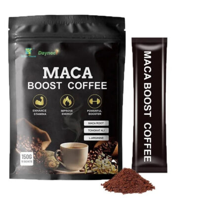 Maca Boost Coffee with Horny Goat Weed and Tongkat Ali | Instant Coffee for Stamina, Energy, Focus, and Endurance