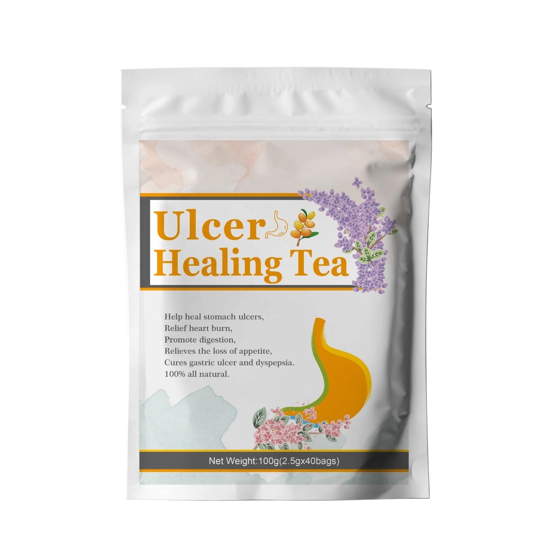 Ulcer Healing Tea | Herbal Tea for Stomach Ulcer, Heart Burn, Gastric Ulcer, and Dyspepsia