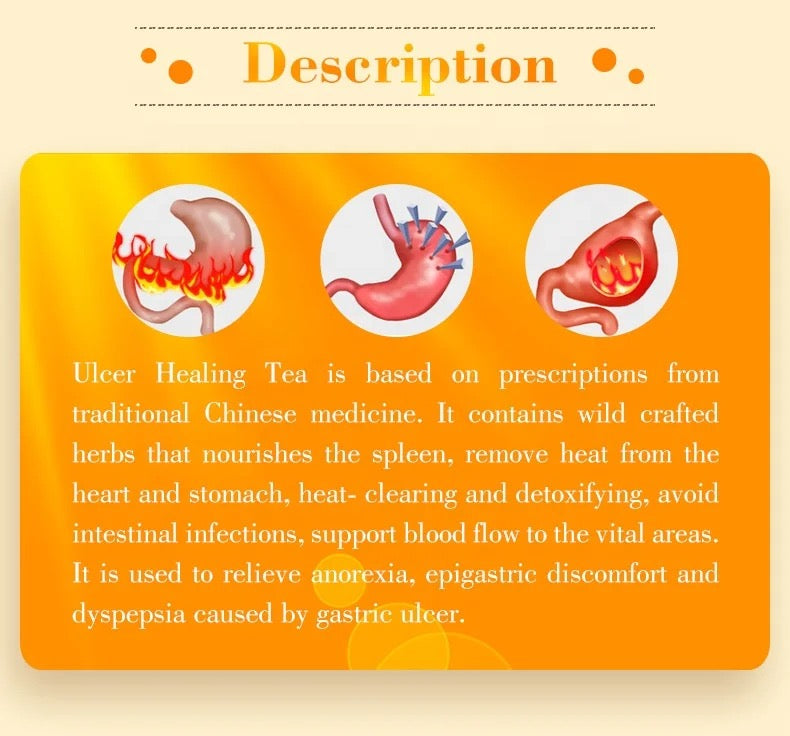 Ulcer Healing Tea | Herbal Tea for Stomach Ulcer, Heart Burn, Gastric Ulcer, and Dyspepsia - Image 2