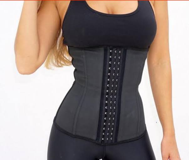 4 Steel Bone Waist Trainer with Hook (Latex) - Image 2