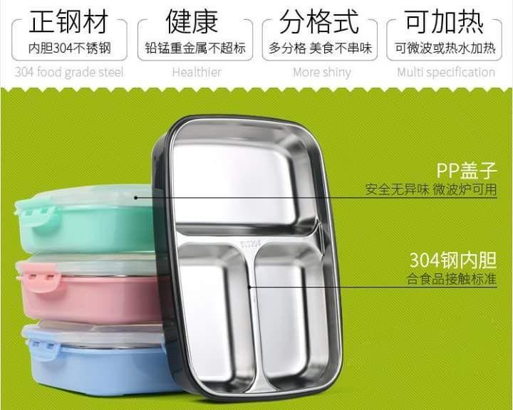 Stainless Steel Partitioned Lunch Box | School Lunch Box - Image 10
