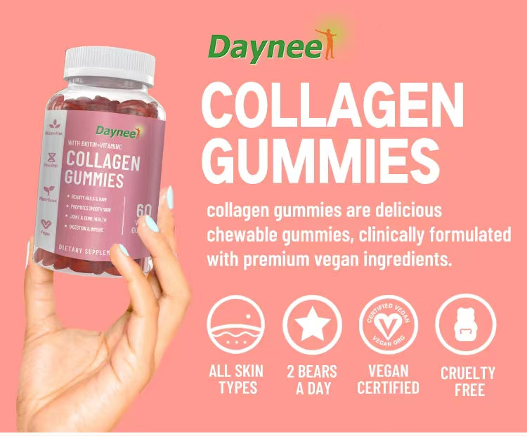 Collagen Gummies with Biotin and Vitamin C | Dietary Supplement for Skin, Hair, Bone, Joint and Nail Care - Image 9