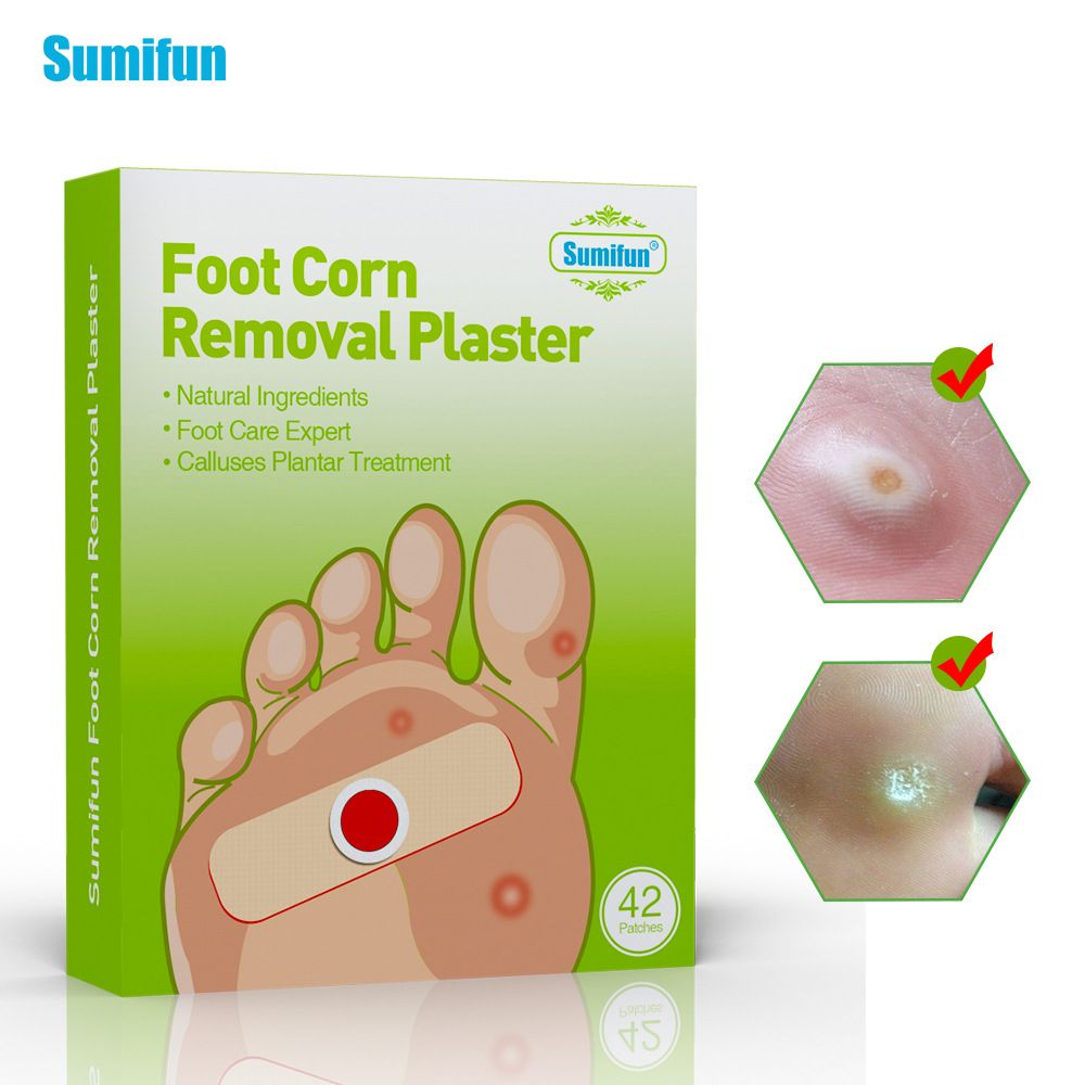 Foot Corn Removal Plaster (42 Plasters) | Medicated Patch for Foot Corns, Calluses, and Foot Warts - Image 5
