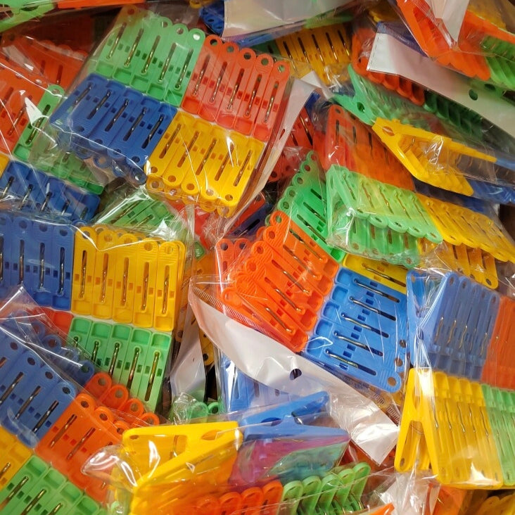 Strong Plastic Clothes Pegs for Outdoor and Indoor Use (20 pieces per pack, Multi-color pack) | Anti-Slip and Windproof Laundry Clips - Image 2