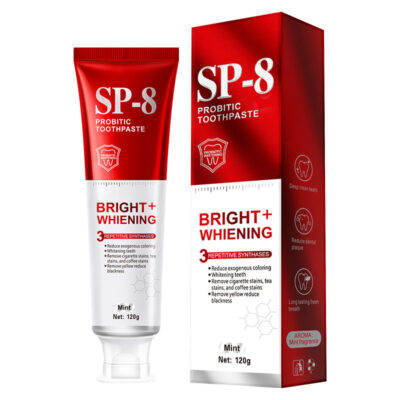 CROENT SP-8 Probiotic Toothpaste (120g) | Super Probiotic-8 Toothpaste for Teeth Whitening, Stubborn Stains, Yellow Teeth, and Fresh Breath