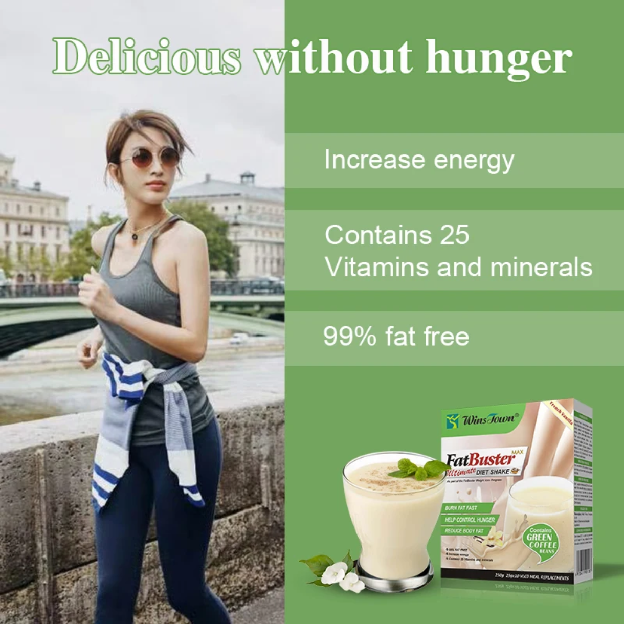 FatBuster Ultimate Diet Shake (Vanilla Flavour) | Meal Replacement and Weight Loss Shake - Image 3