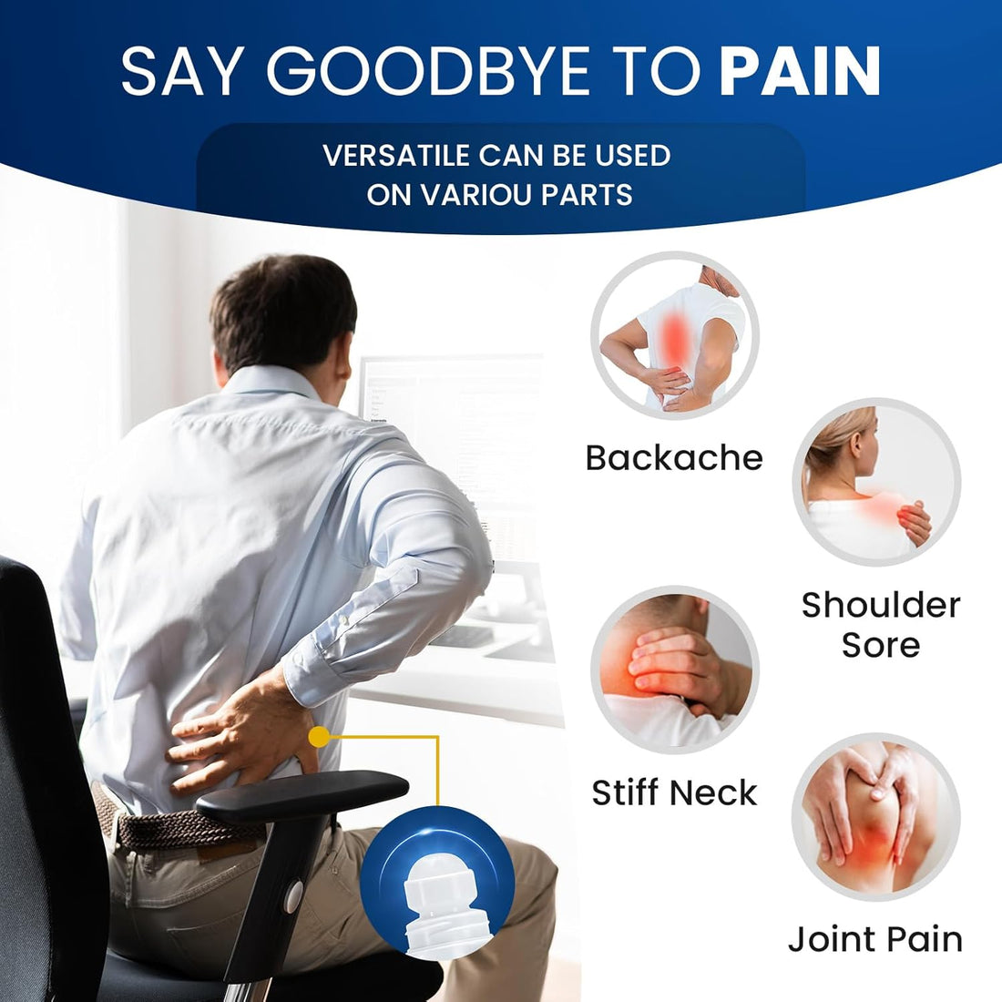 Menthol Pain Relief Gel-Roll On (4% Menthol, 74ml) | Topical Gel for Nerve, Muscle, Neck, Shoulder, Knee, and Back Pain Relief - Image 2