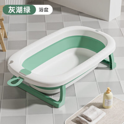 Large And Foldable Baby Bathtub Without Digital Thermometer