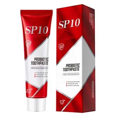 SP-10 Probiotic Whitening Toothpaste (100 grams) | Super Probiotic-10 Toothpaste for Teeth Whitening, Stubborn Stains, Yellow Teeth, Mouth Odor, Fresh Breath, and Dental Care