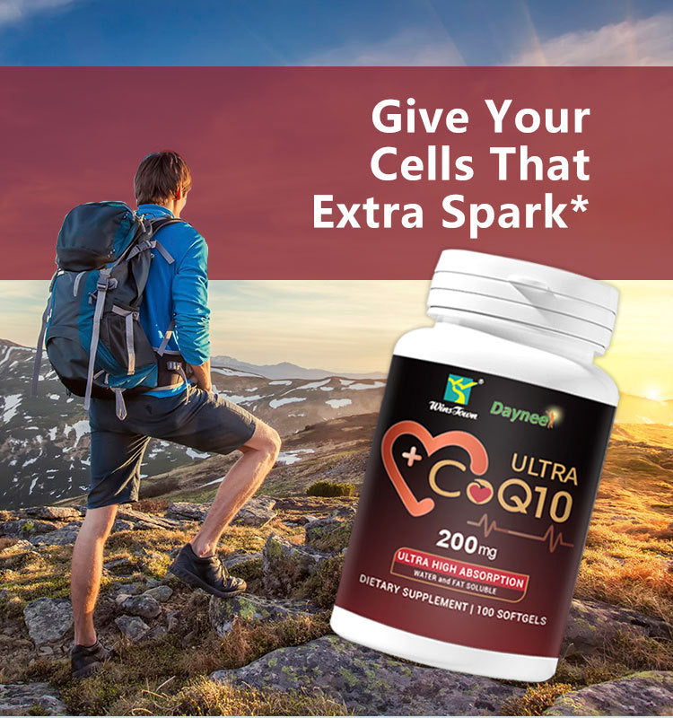 Ultra CoQ10 Softgels with Vitamin E (100 softgels, 200mg CoQ10) - Image 6