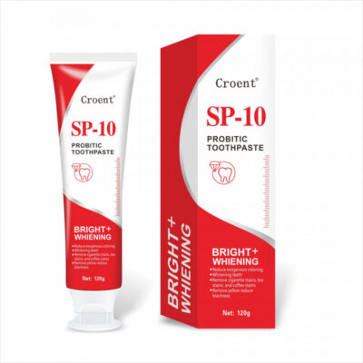 CROENT SP-10 Probiotic Toothpaste (120 grams, Mint fragrance) | Super Probiotic-10 Toothpaste for Teeth Whitening, Stubborn Stains, Yellow Teeth, Mouth Odor, Fresh Breath, and Dental Care