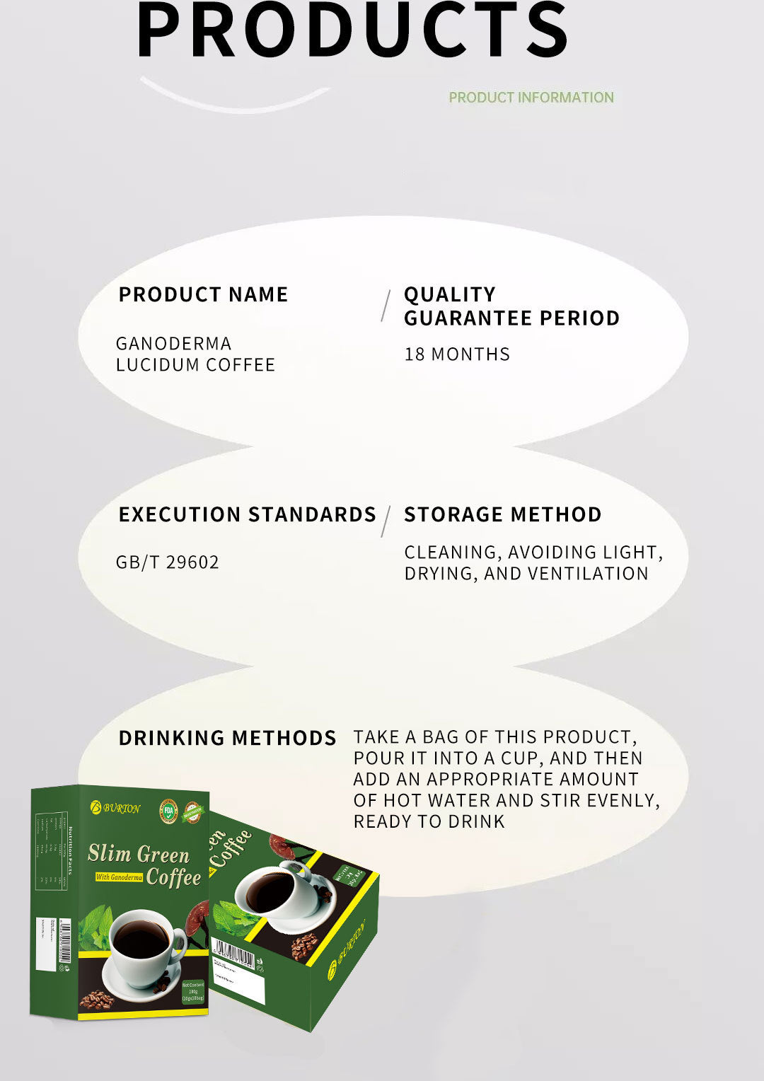 BURION Slim Green Coffee with Ganoderma (10 sachets) | Instant Coffee for Weight Loss, Appetite Control, Bloating, and Metabolism - Image 7